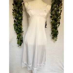 NWT Vintage 70's Lorraine Antron III Nylon USA Midi Slip Dress Deadstock Small